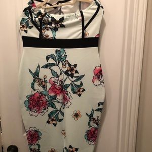 Boohoo Floral Tube Dress